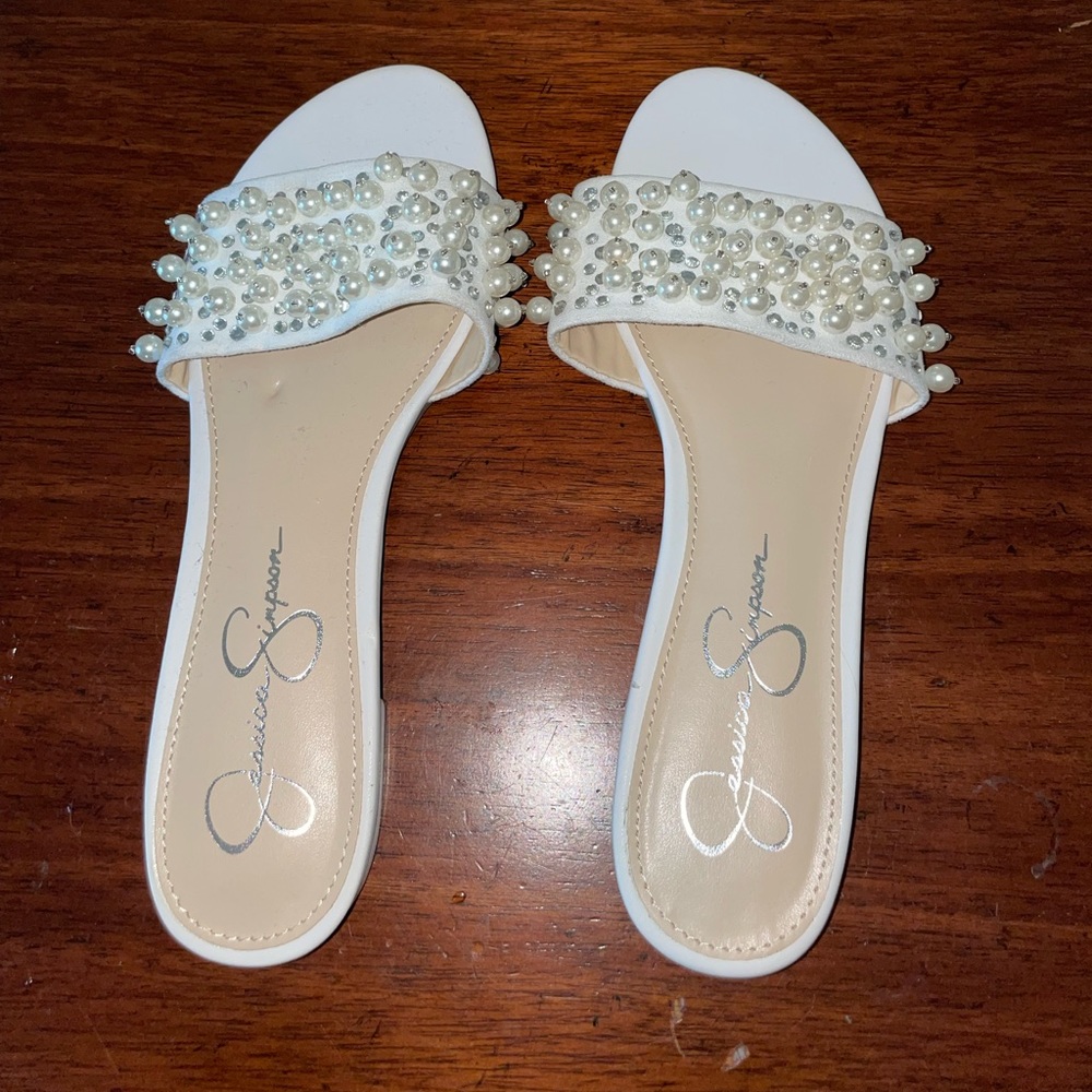Jessica Simpson beaded sandals